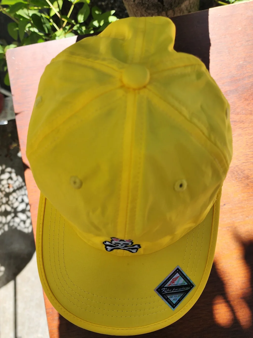 Psycho Bunny Sunburst Yellow Classic Baseball Cap Embroidered Logo Adjustable